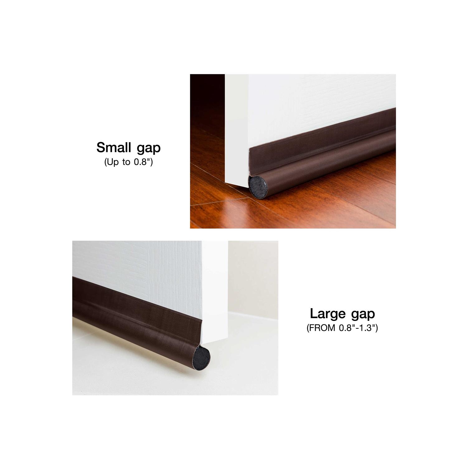 deeTOOL MAN Door Draft Stopper 36 One Sided Door Insulator with Hook and Loop Self Adhesive Tape Seal Fits to Bottom of Door/Under - Image 3