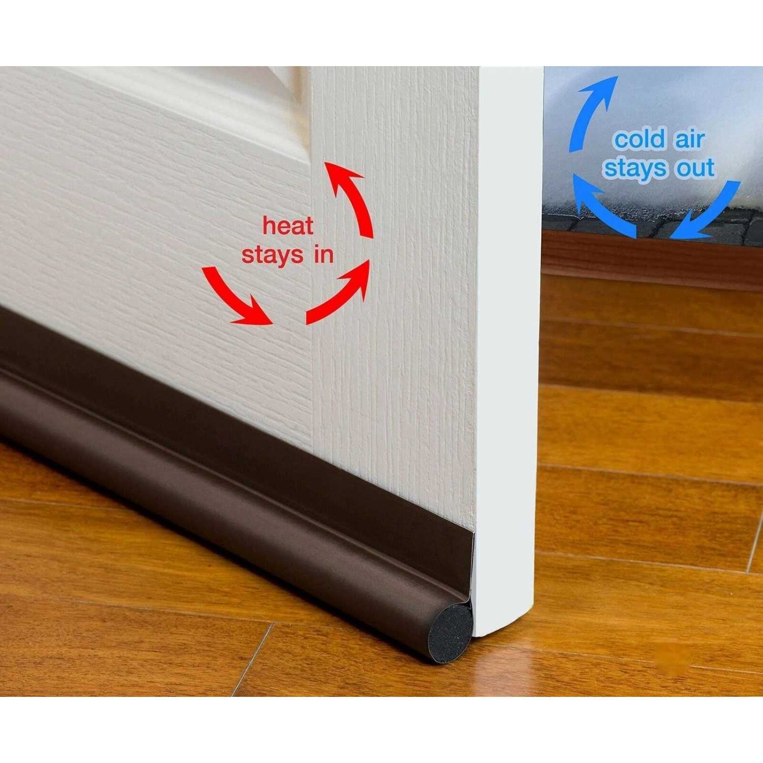 deeTOOL MAN Door Draft Stopper 36 One Sided Door Insulator with Hook and Loop Self Adhesive Tape Seal Fits to Bottom of Door/Under - Image 5