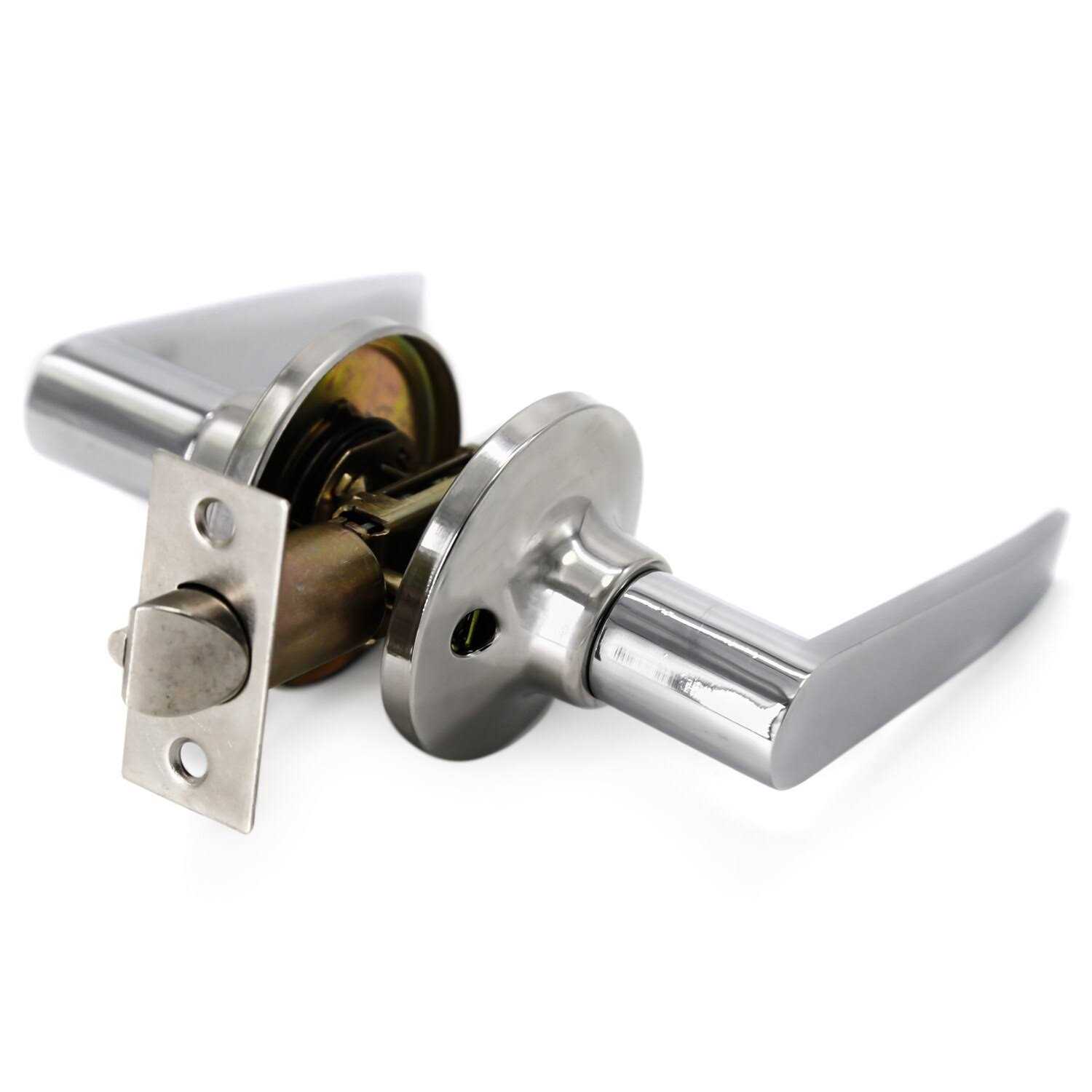 Villar Home Designs BP003NB Door Lever for Right and Left Handed Doors with Lockset Finish - Image 4