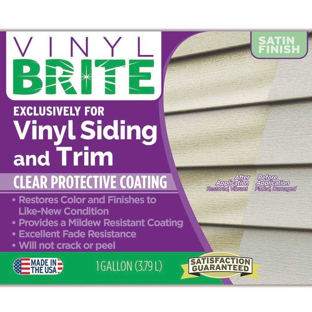 Vinyl Brite Satin Clear / Satin Acrylic Exterior Paint + Primer Kit VYN-BRT1 - Image 3