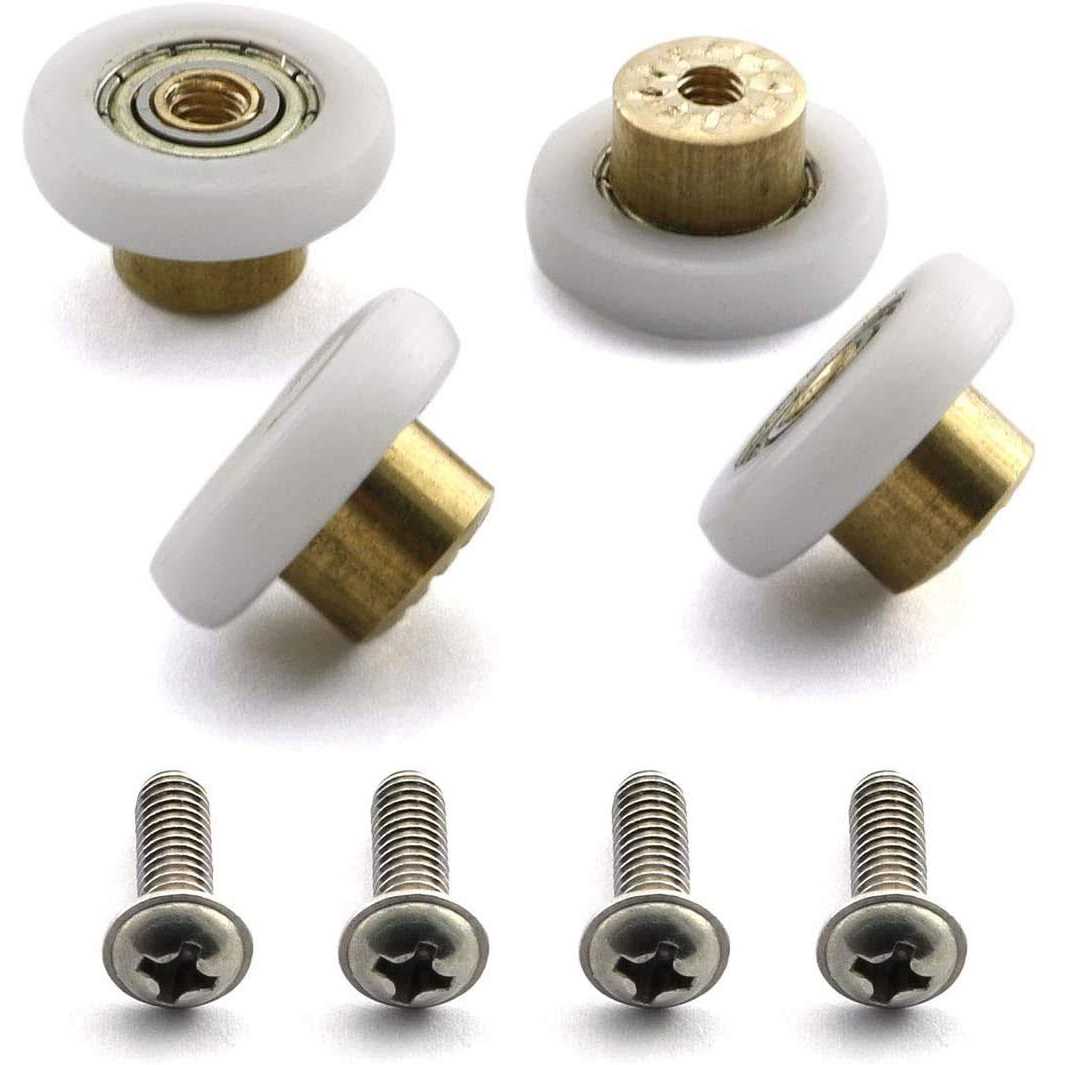 4 Sets Shower Door Rollers Runners Wheels Replacement Part Bathroom Glass Shower Sliding Door - Image 3