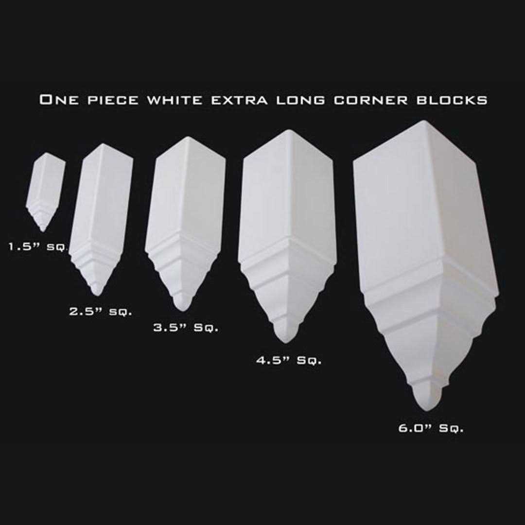 A La Maison Ceilings CM-ICB Crown Molding Inside Corner Block - Image 3
