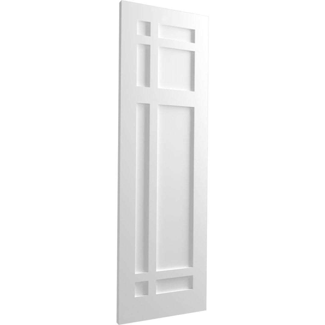 True Fit PVC San Juan Capistrano Mission Style Fixed Mount Shutters Ekena Millwork Width - Image 4