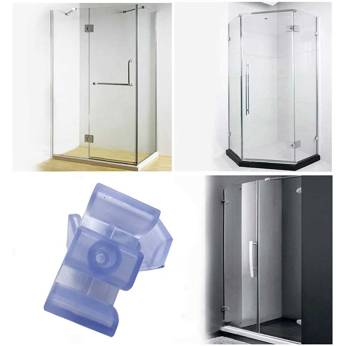49Mm Anti-Collision Block For Shower Room Glass Sliding Door Shower Door Bottom Guide Assembly Clear - Image 4