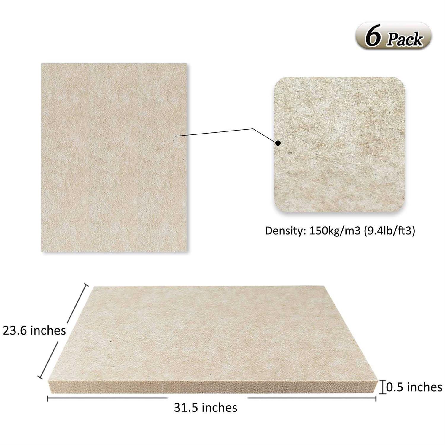 TroyStudio 16 X 12 X 0.5 Inches 6 Pack Dense Thick Soundproofing and Sound Absorbing Panel - Image 3