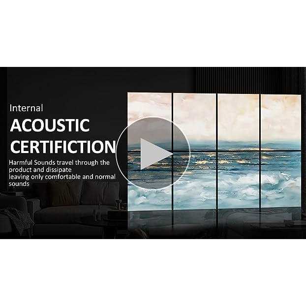 Bobobier Art Acoustic Panels with Self-Adhesive,48 x 32Inches Acoustic Wall - Image 4