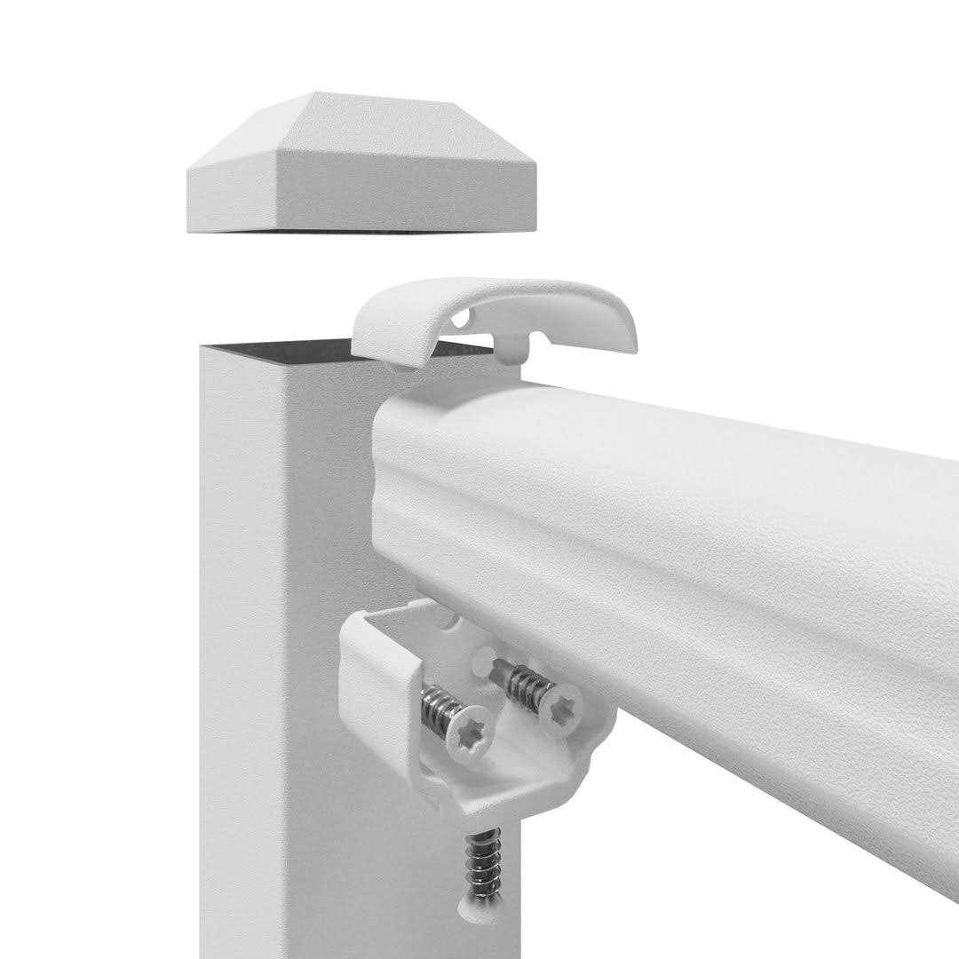 Ultra Max Adams 36 in. x 72 in. Textured Aluminum Railing Kit - Image 5