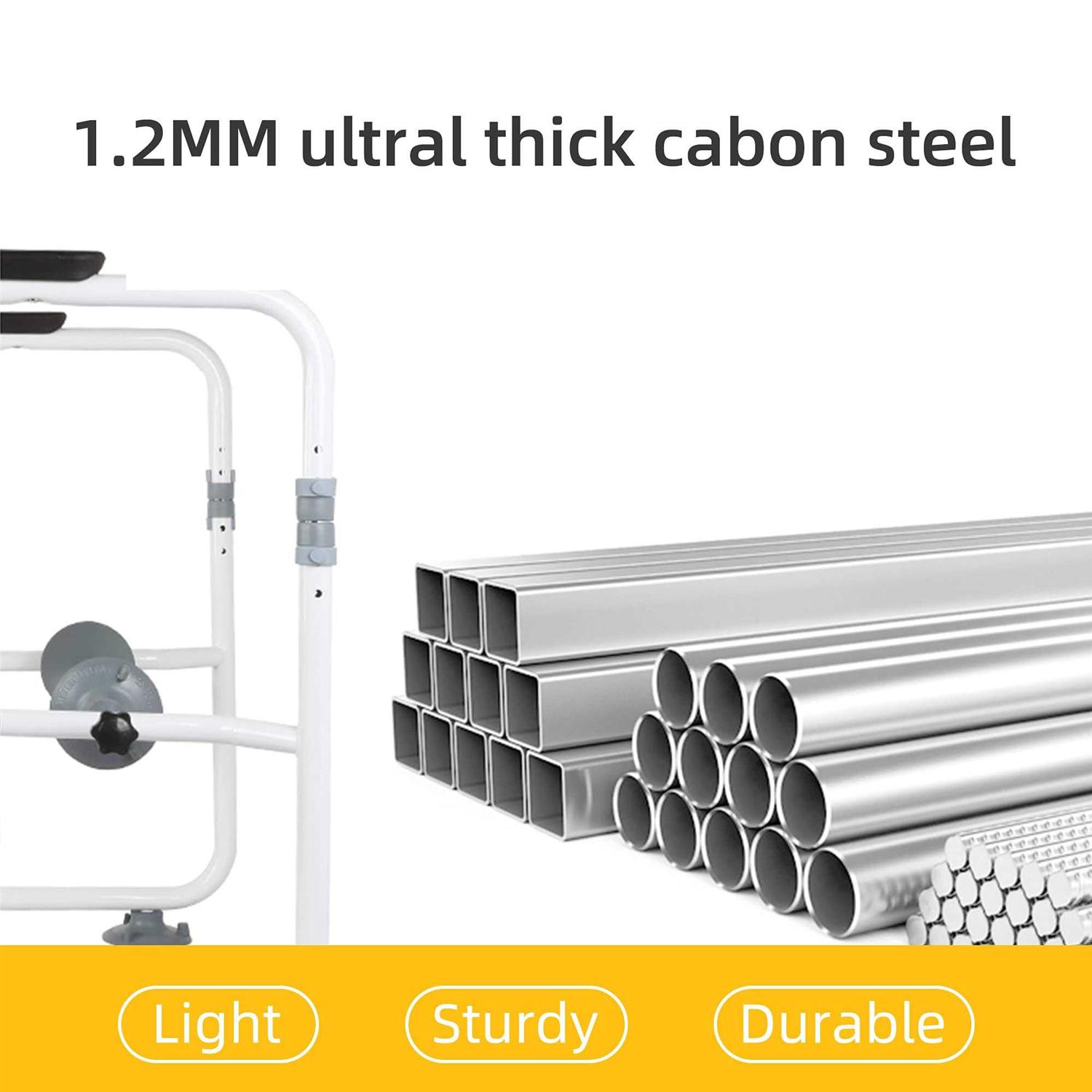 Toilet Safety Frame & Rails Stability Bathroom Handrails Assist Grab Bar Handles & Railings for Elderly - Image 3