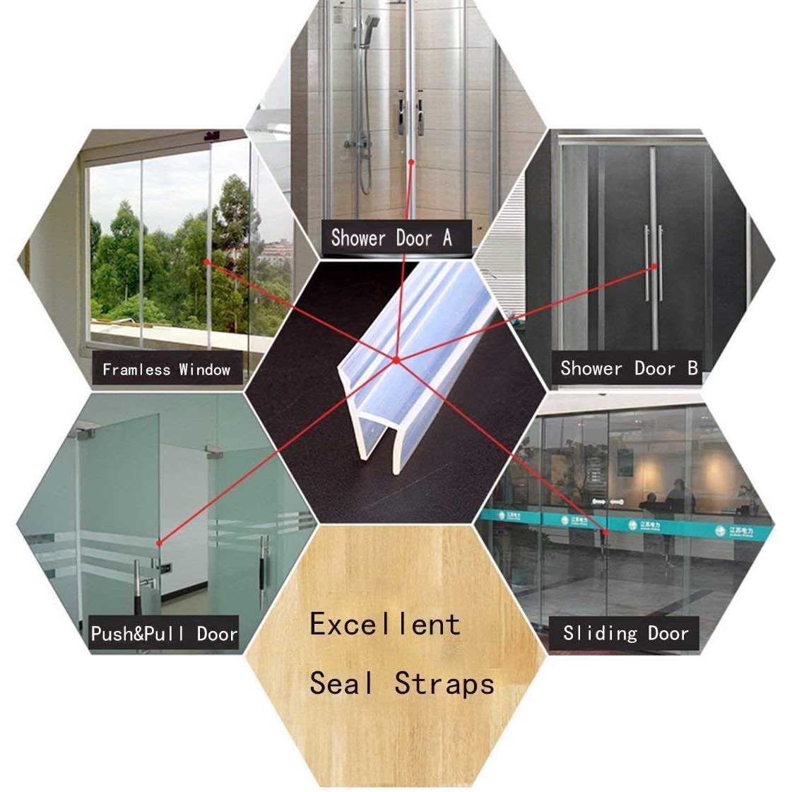 Shower Silicone Seal Strip Zengest Glass Door Seal Strip - Image 5