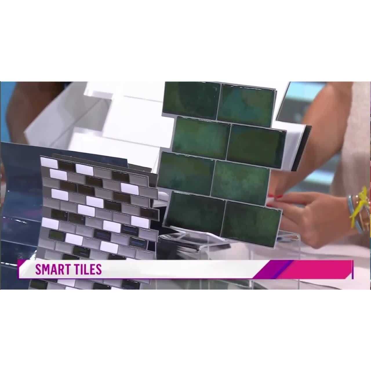 Smart Tiles Mandolia Alba Beige 9.94 in. x 9.92 in. Vinyl Peel and Stick Tile - Image 5