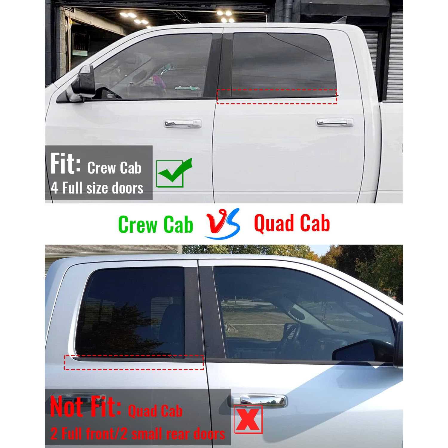 55112376ah Weatherstrip Window Moulding Trim Seal Belt for Dodge Ram 1500 2500 3500 4500 5500 Crew Cab 2009-2021 - Image 4