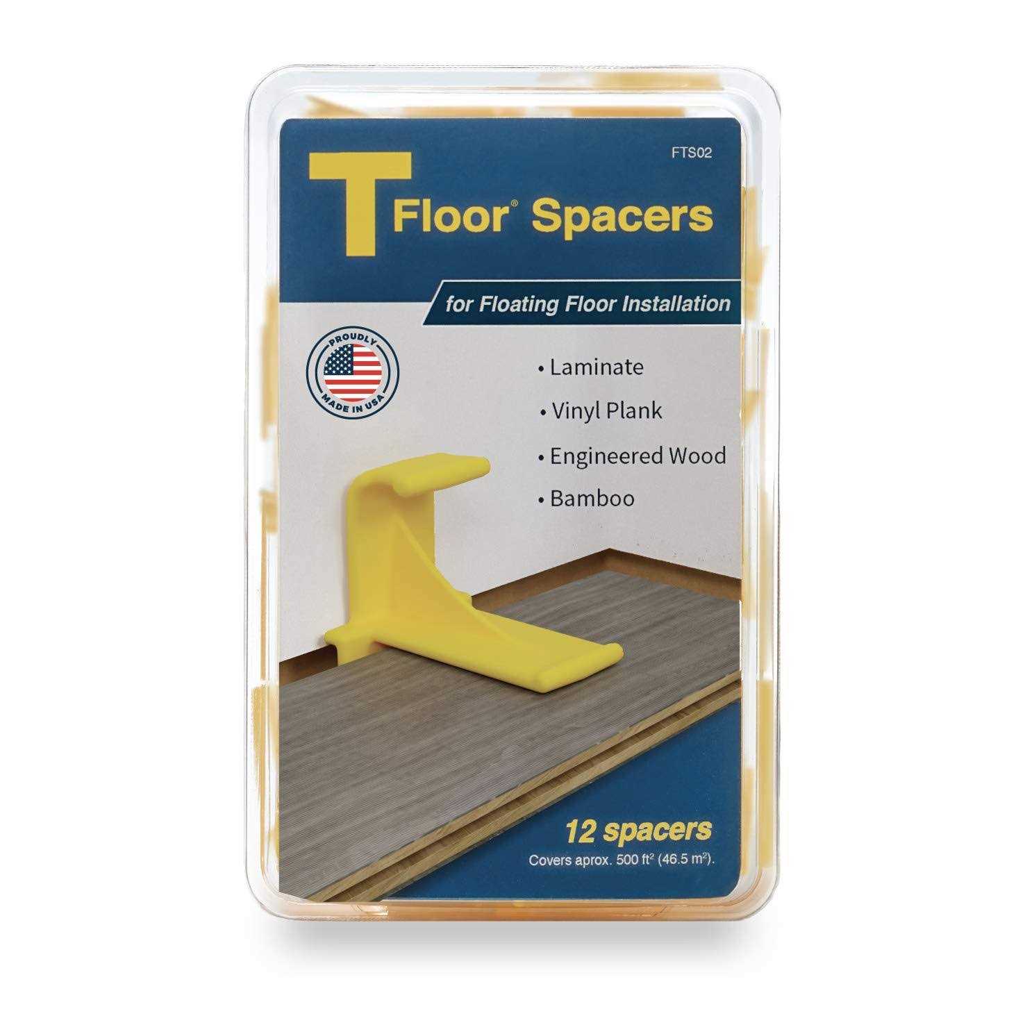 Tfloor Laminate Flooring Spacers for Installing Laminate Wood, Vinyl Plank, Engineered Hardwood, Lvt, Bamboo, Subfloor Panels, or Any Floating - Image 2