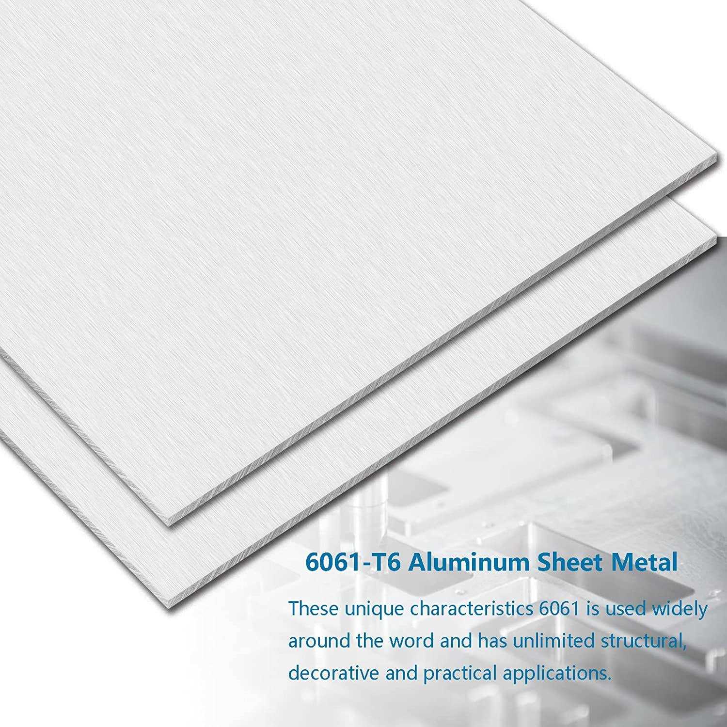 AODESTINY 1/4Inch Thick Aluminum Sheet 12” Heavy Duty Aluminum Sheets Plates with Protective Film - Image 5
