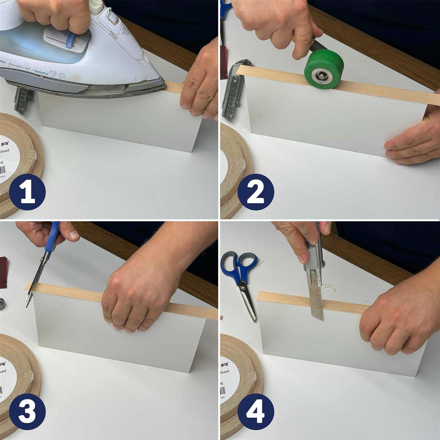 UNMAR Birch Wood Veneer Edge Banding 3/4 inch x Plywood Edging - Image 4