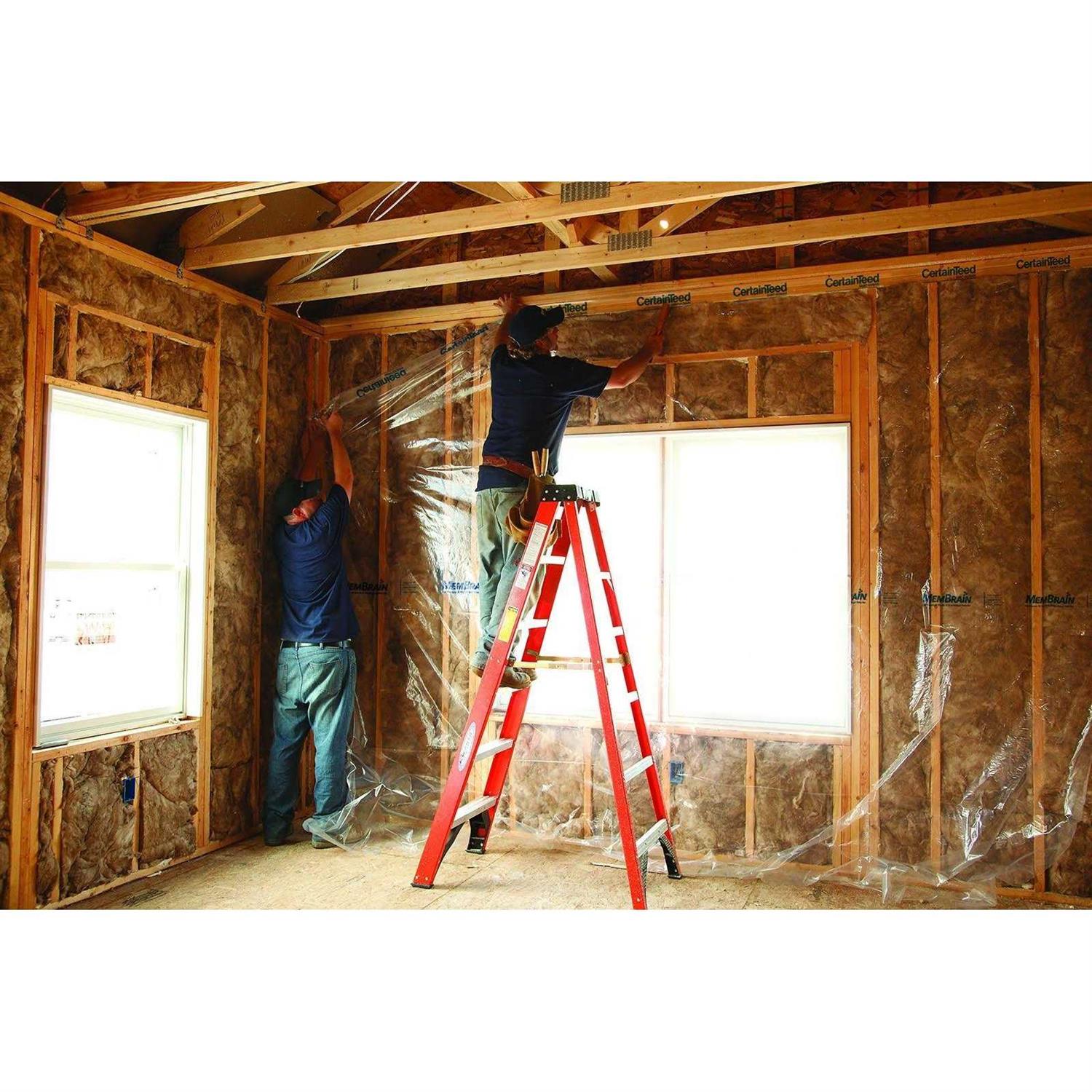 CertainTeed MemBrain 8 ft. W X 100 ft. L Air Barrier and Smart Vapor Retarder Roll 833 sq ft 902008 - Image 5