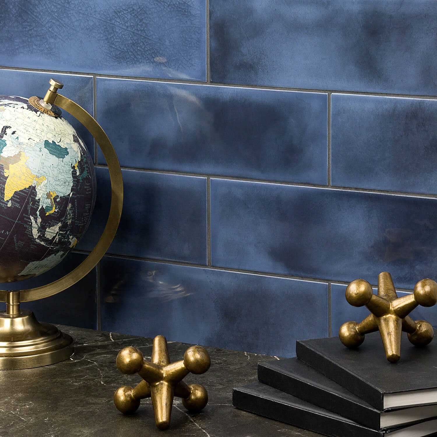Tilebar Diesel Camp Smoke Blue 4x12 Glazed Ceramic Subway Wall Tile, Backsplash and Wall - Image 5