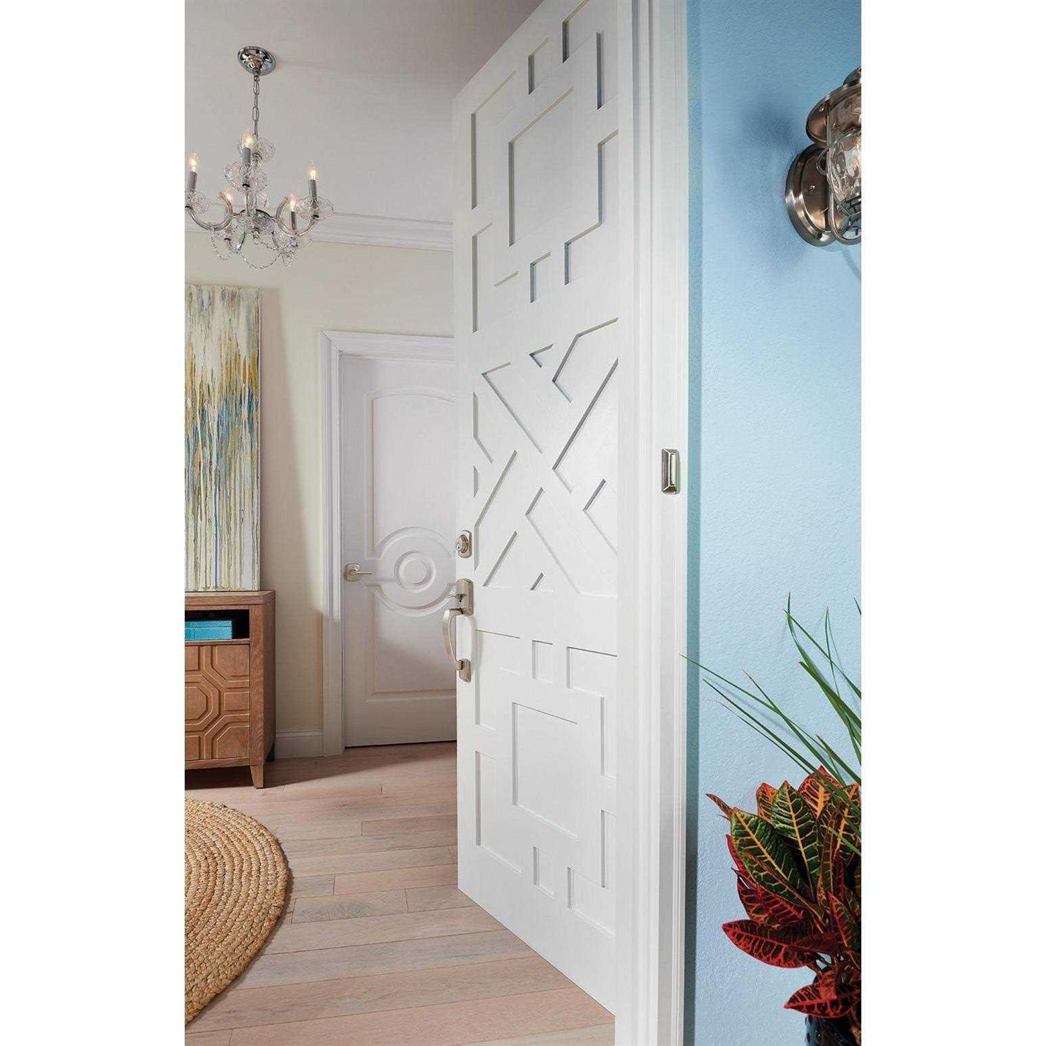 Schlage F58 GRW 622 Greenwich Single Cylinder Exterior Entrance Handleset F58GRW622 - Image 5