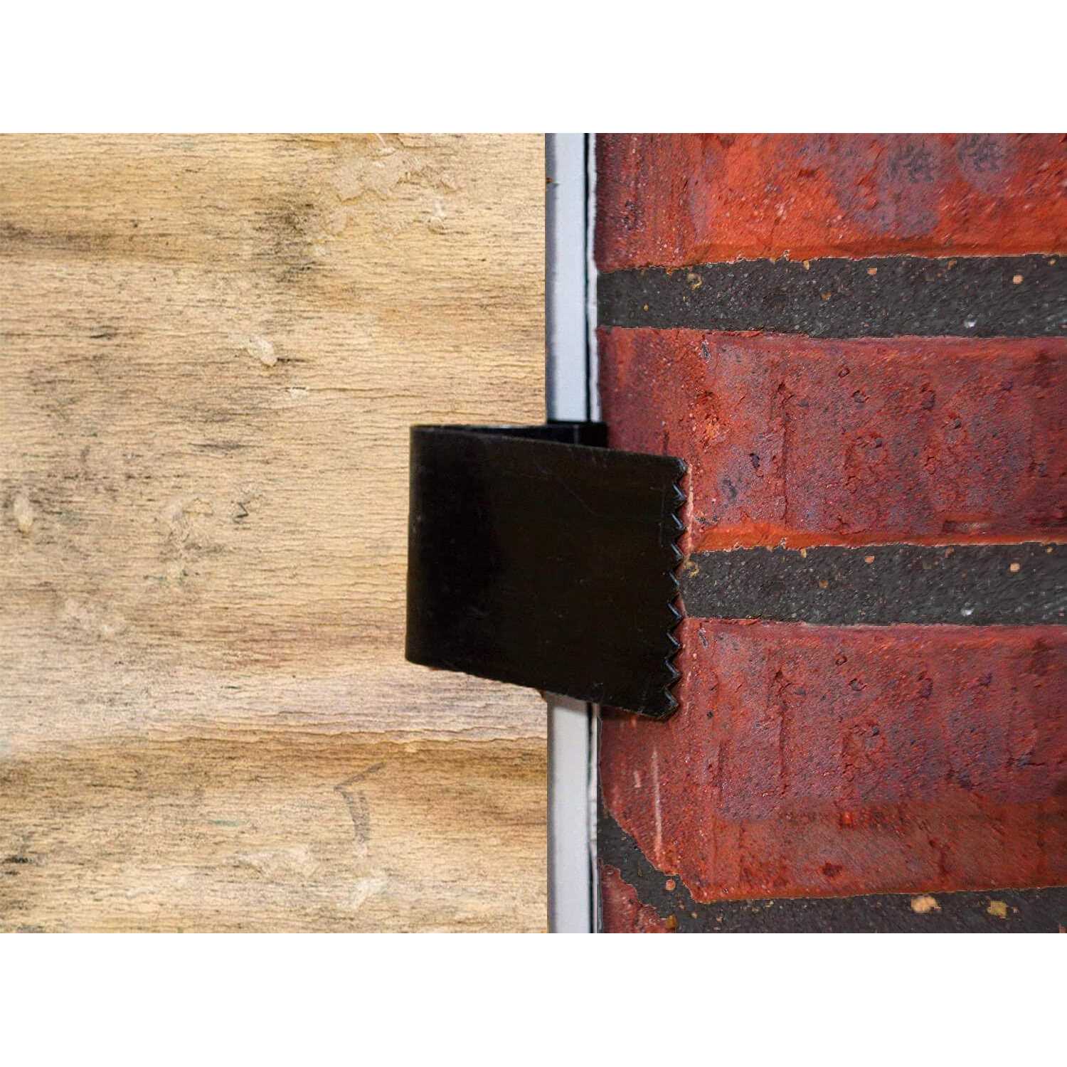 Aiwaiufu 16 Pack Hurricane Window Clips Black Steel Hurricane Board-Up Clips Fits 1/2 inch Thick Plywood/Brick/Wood & Stucco - Image 3