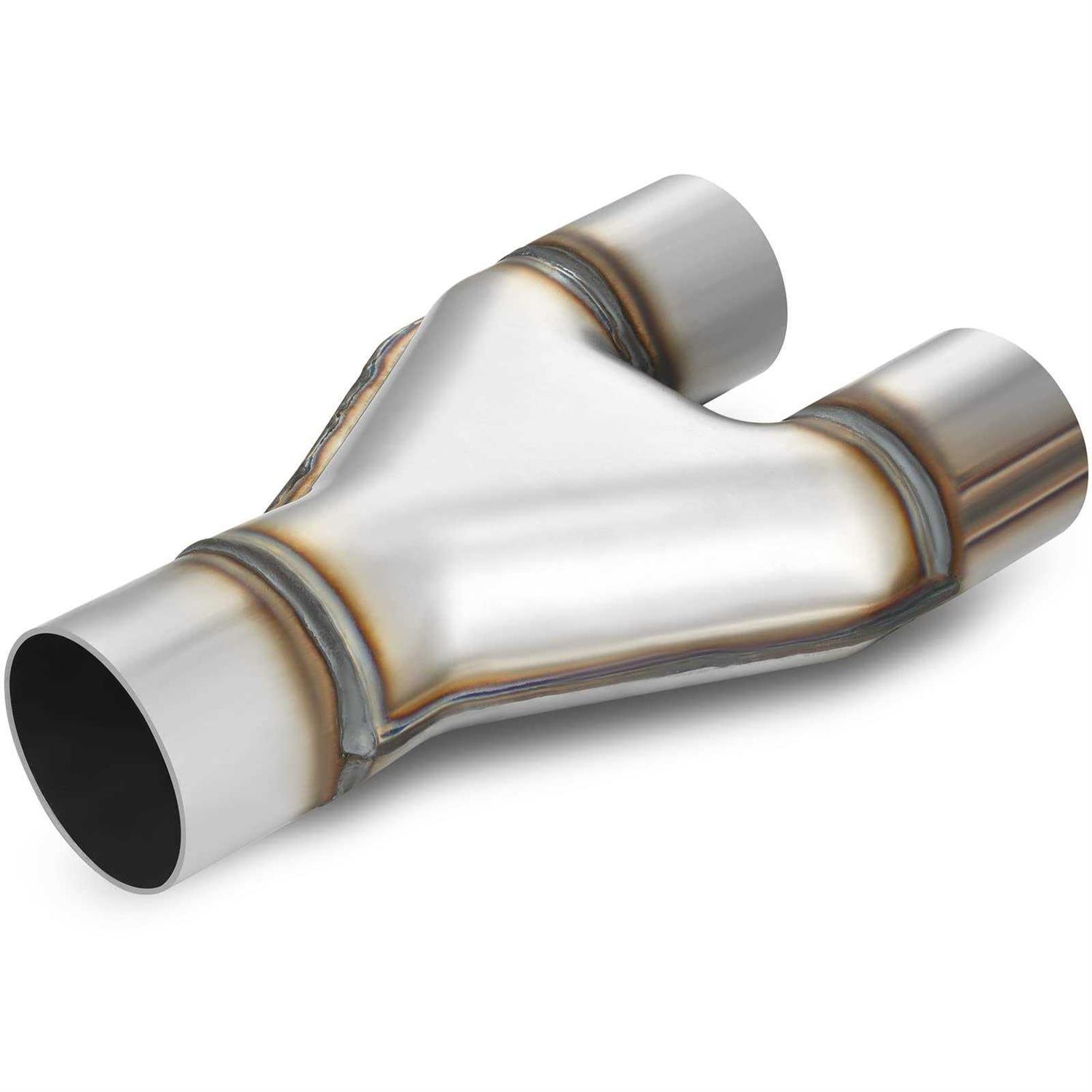AUTOSAVER88 Stainless Steel 2.5 Inch Exhaust Y Pipe 2.5 Single to 2.25 Dual Exhaust Adapter Connector - Image 5