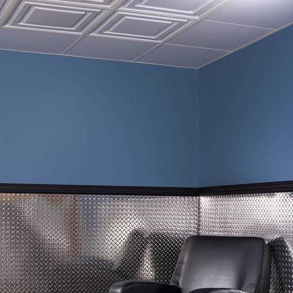 Genesis 2ft x 2ft Border Fill White Lay In Ceiling Tile 75600 - Image 4