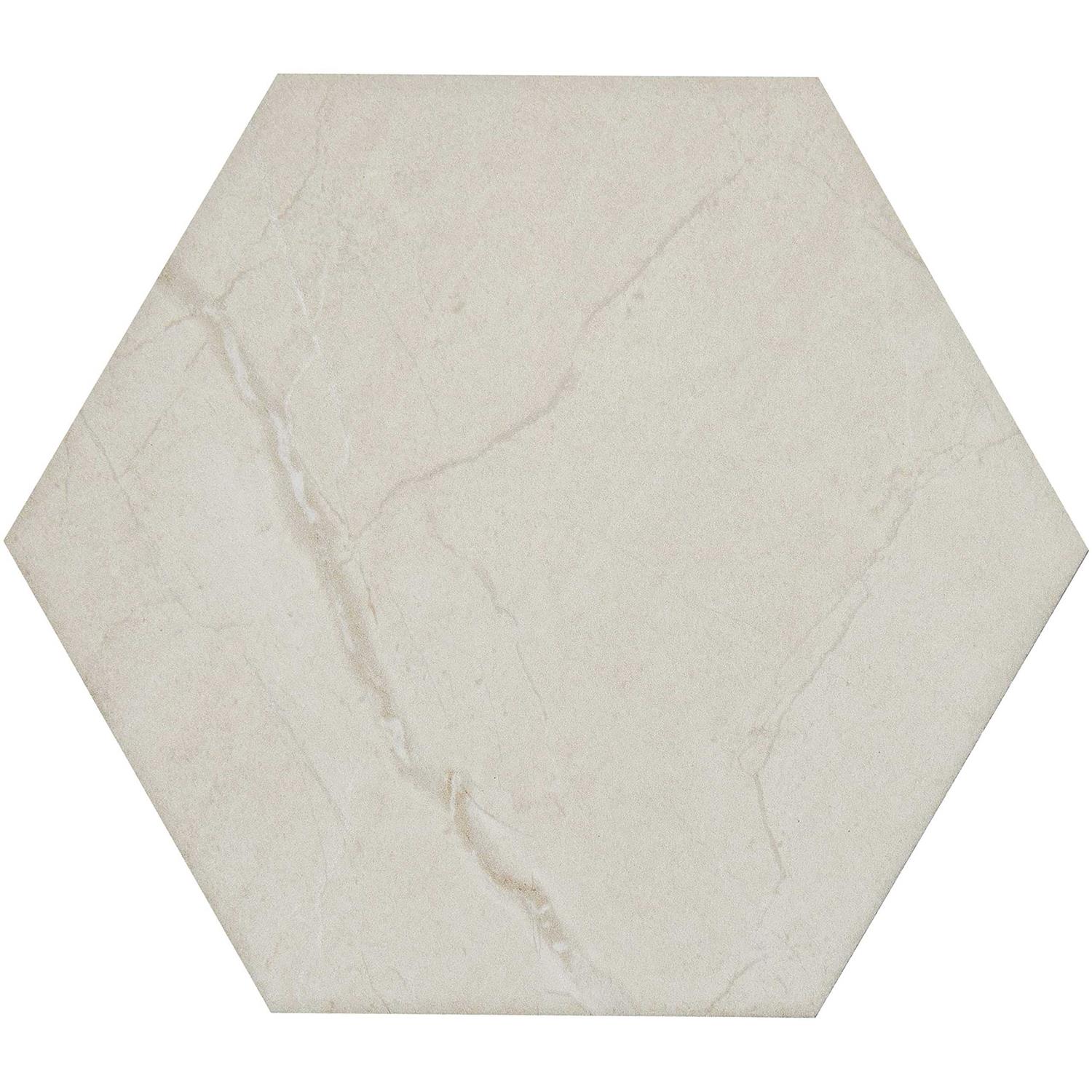 Daltile Perpetuo 8 X 8 Hexagon Porcelain Marble Look Wall & Floor Tile in Matte - Image 4