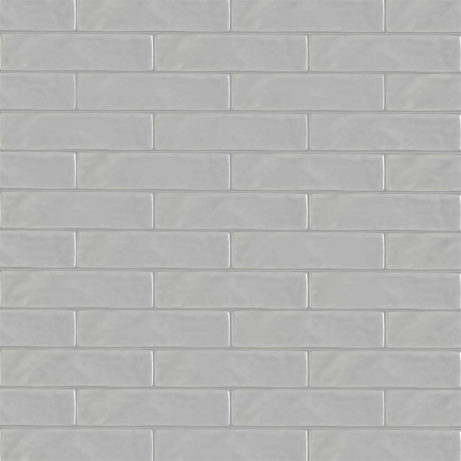 Satori Slate Gray Glossy 3-in x 12-in Glossy Ceramic Wall Tile 1001-0303-0 - Image 3