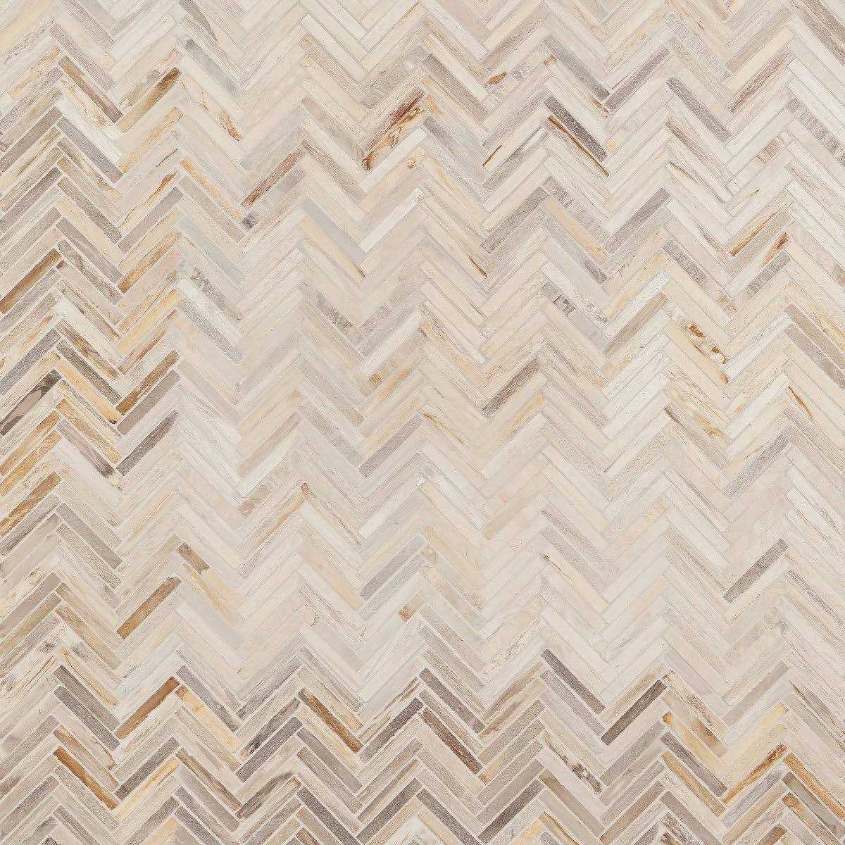 Dixiewood Herringbone Brown 9.25 in. x 11.22 in. Petrified Wood Floor and Wall Mosaic Tile Ivy Hill Tile - Image 3