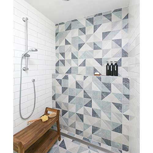7 x 7 Porcelain Wood Look Subway Wall & Floor Tile Apollo Tile Color: Blue - Image 3