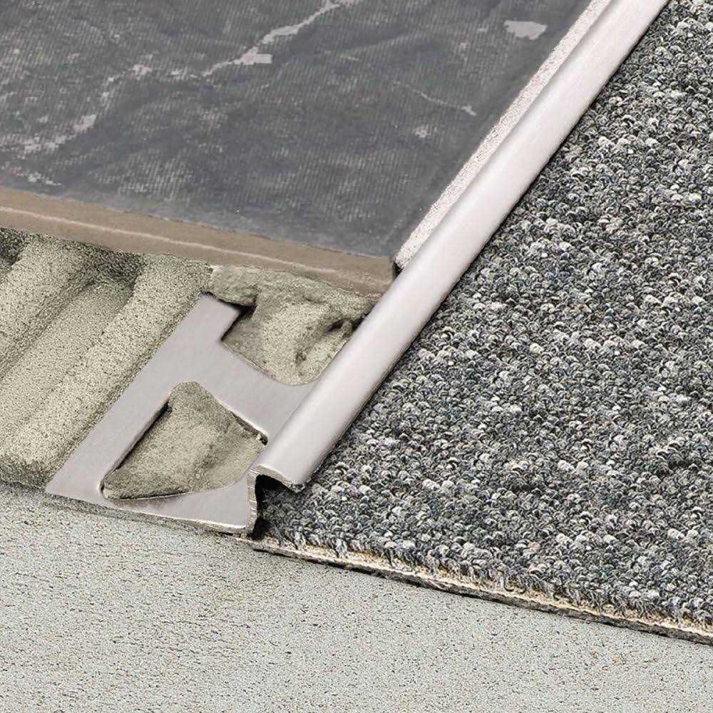 Schluter Tile Edging RENO-TK Profile Brushed Nickel Anodized Aluminum - Image 3