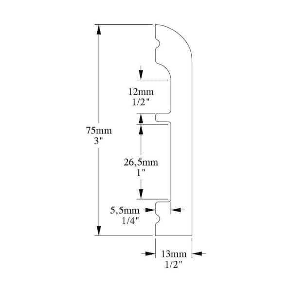 Architectural Products by Outwater Orac Decor High Impact Polystyrene Baseboard Moulding - Image 5