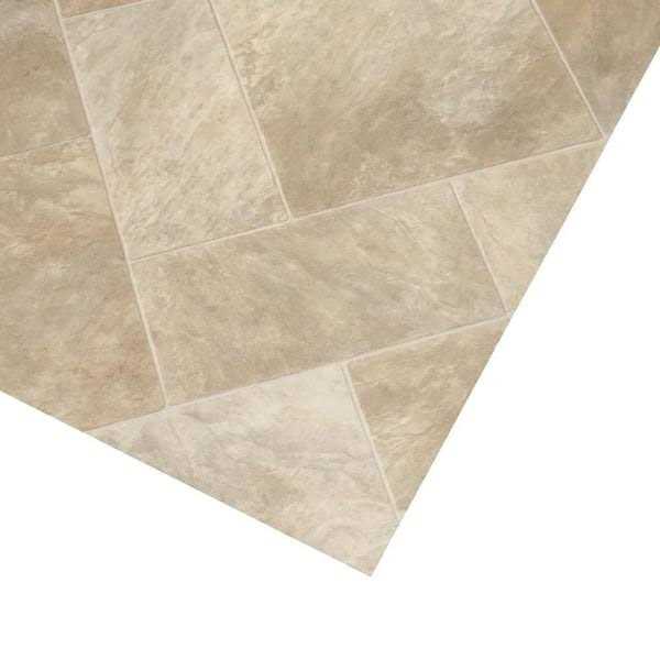TrafficMaster Gray Residential Vinyl Sheet Flooring 12 ft. Wide x Cut to Length - Image 3