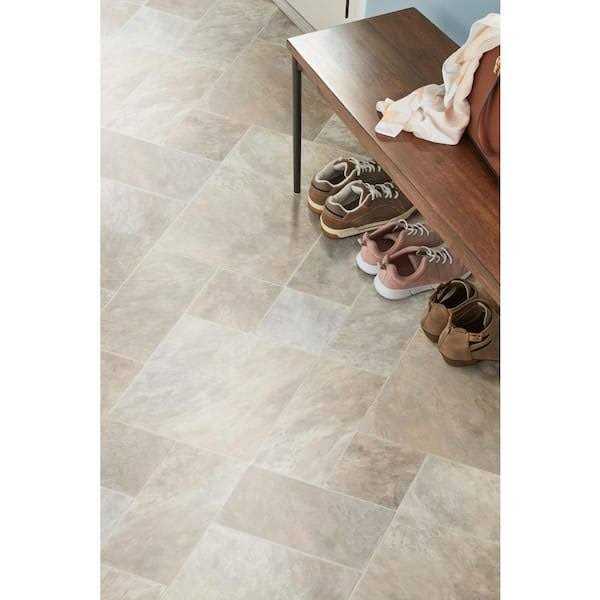 TrafficMaster Gray Residential Vinyl Sheet Flooring 12 ft. Wide x Cut to Length - Image 4