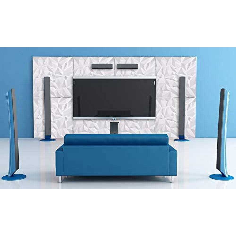 TroyStudio Acoustic Sound Diffuser Panels 19.7 X 19.7 X 1 inches Pack of 12 PVC Wall Art Panels - Image 5