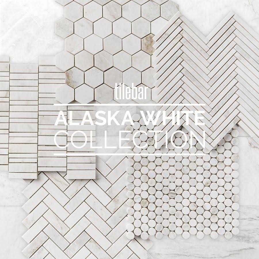 Tilebar Alaska White 3/4 Penny Round Polished Mosaic Tile, Backsplash, Wall and Floor EXT3RD105900 - Image 5