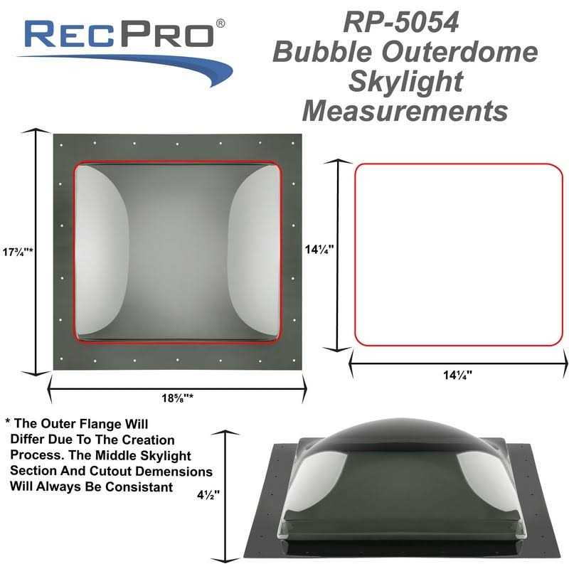 RecPro RV Skylight Outer Dome - Image 3