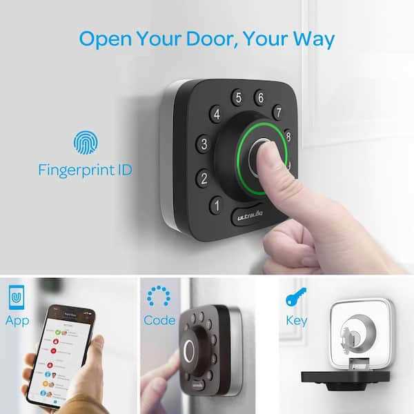 Ultraloq U-Bolt Pro Wi-Fi Deadbolt Smart Lock with Passage Handle - Image 4