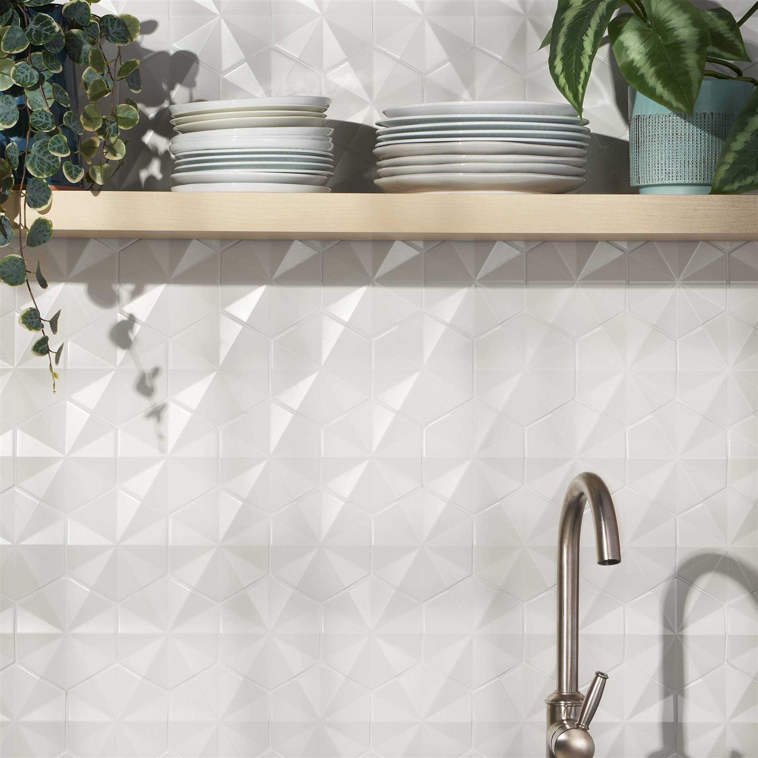 Ardor Ogassian 5.51 in. x 6.49 in. Metallic Porcelain Wall Tile Ivy Hill Tile - Image 5