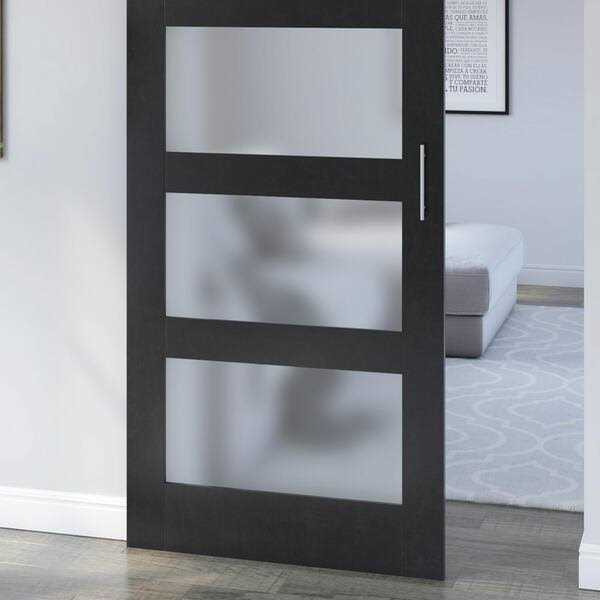 Twin Star Home 36 in. x 84 in. 4 Lite Full Frosted Glass - Image 3