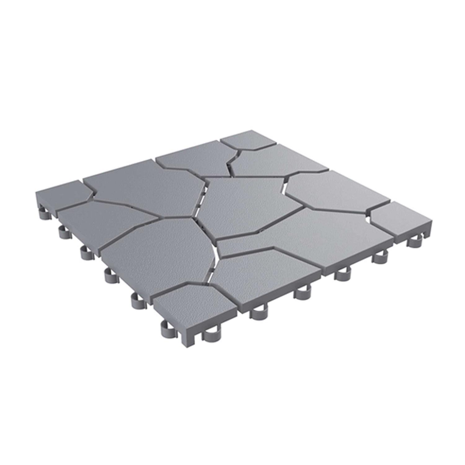 Pure Garden Interlocking Patio Deck Tiles