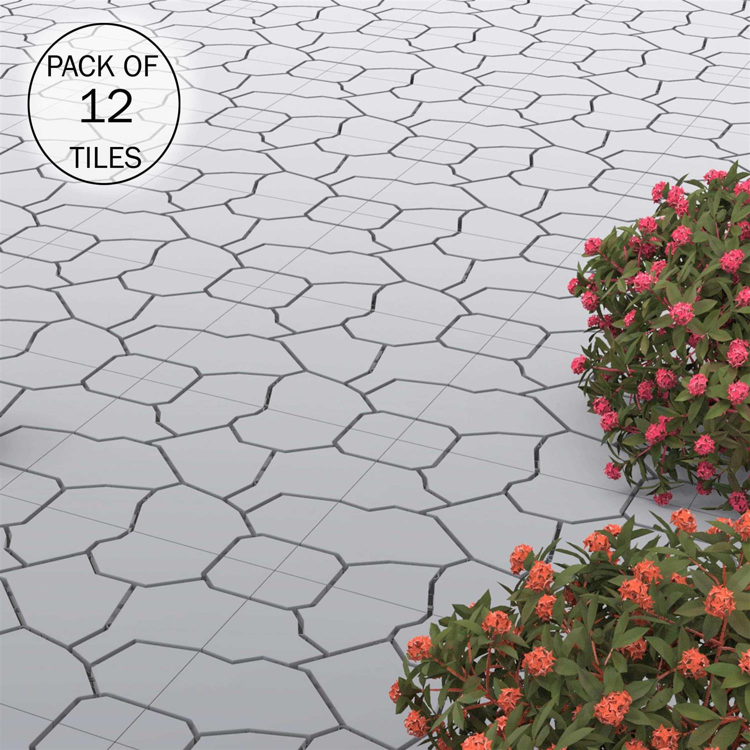 Pure Garden Interlocking Patio Deck Tiles - Image 5