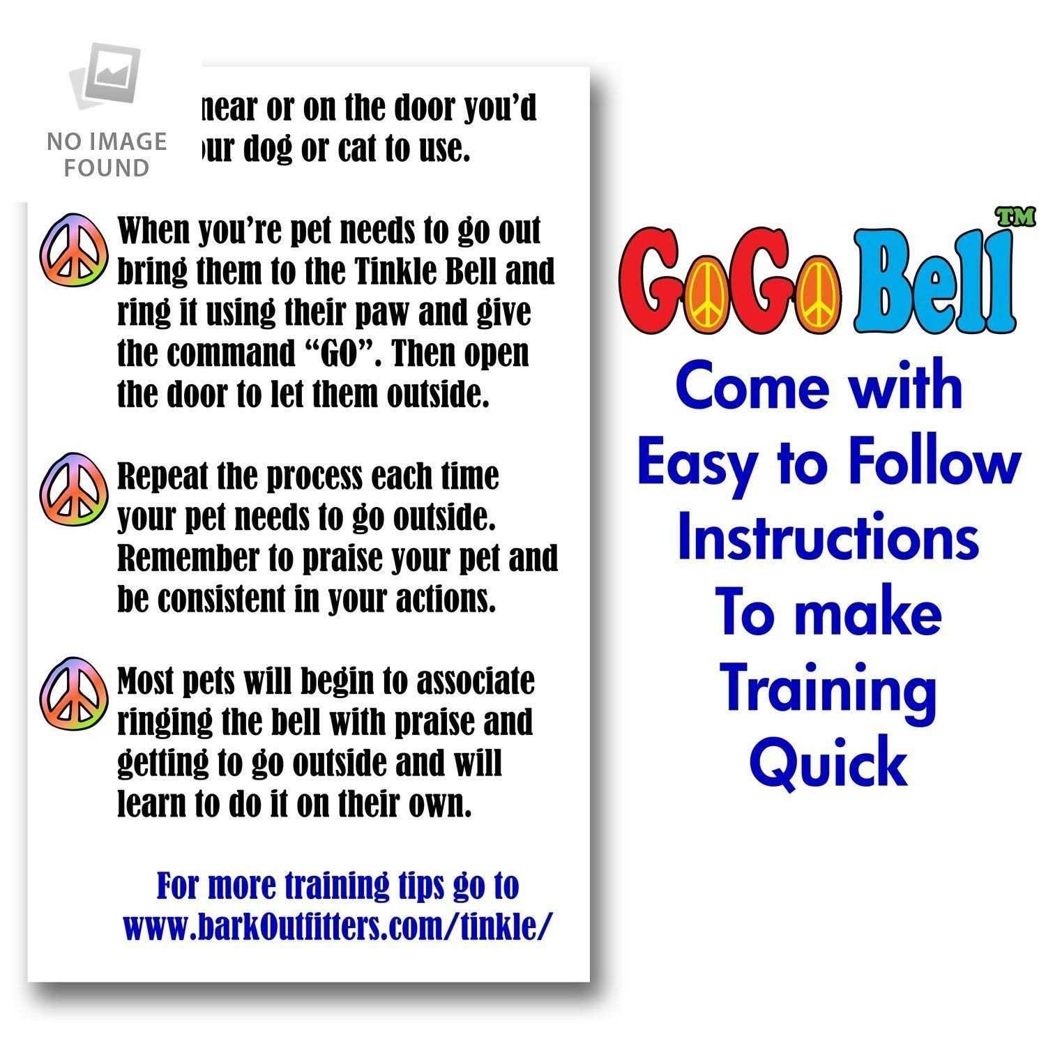 barkOutfitters Gogo Bell Dog Doorbell for Housebreaking/Housetraining Door Bell/Potty Training Your Poochie to Let You Know When They Need to Tinkle - Image 4