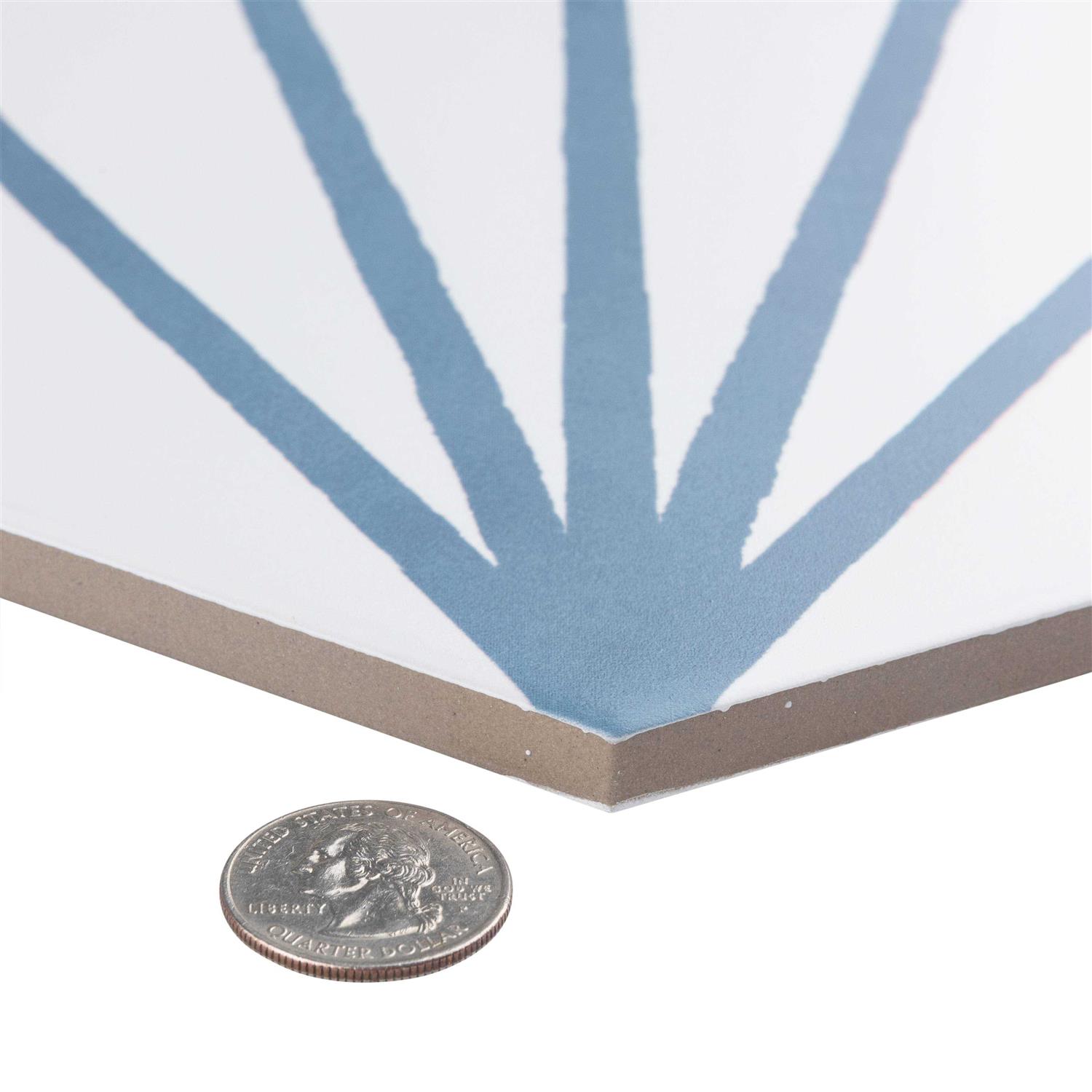 Merola Tile Horizon Hex 7-3/4 in. x 9 in. Ceramic Floor and Wall Tile - Image 2