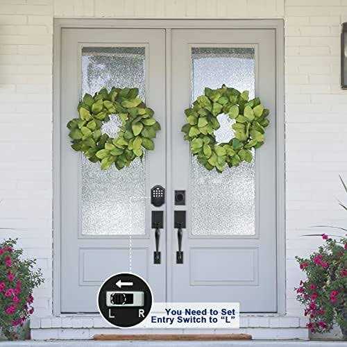 KIAYACI Double Door Lock Set Door Handle Sets Entry Door Locksets - Image 2