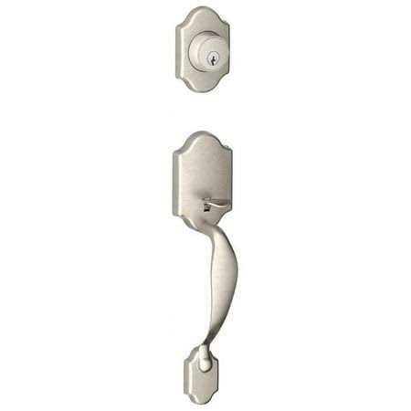 Schlage JH58-BAR Barcelona Single Cylinder Keyed Entry Handleset Exterior Pack - Image 3