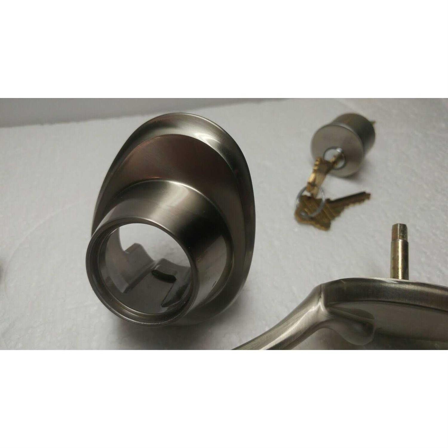 Schlage JH58-BAR Barcelona Single Cylinder Keyed Entry Handleset Exterior Pack - Image 5