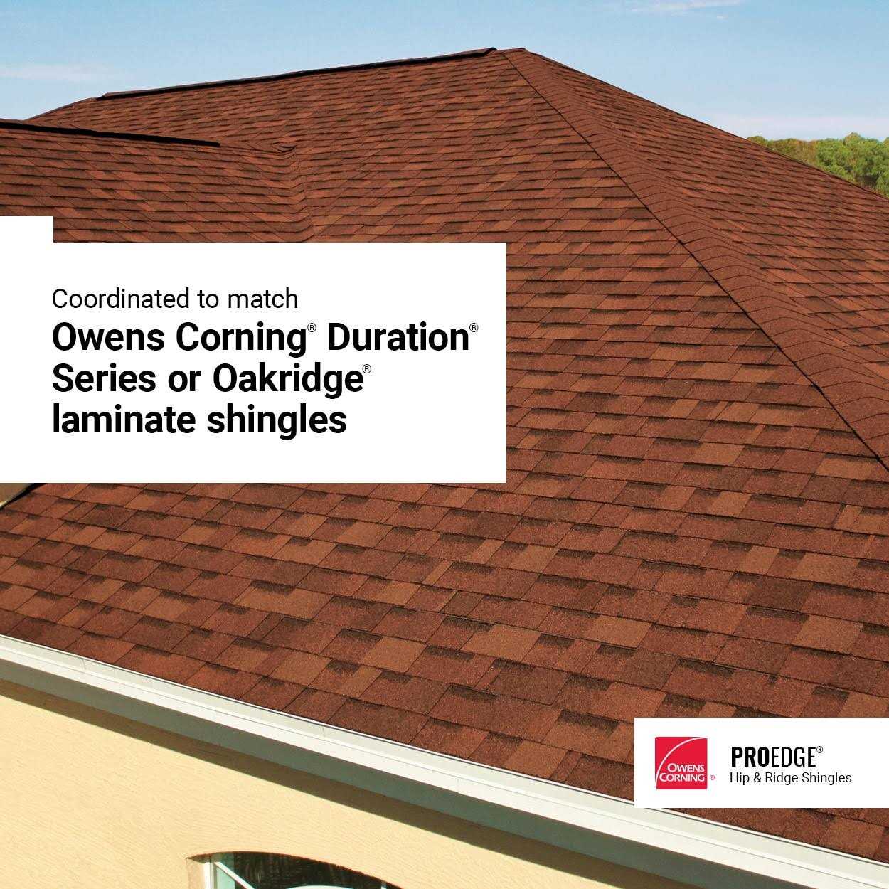 Owens Corning Proedge Hip and Ridge Roof Shingles - Image 2