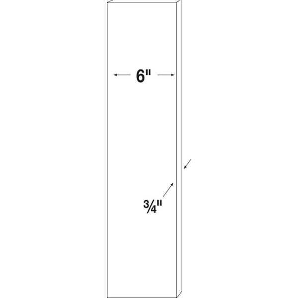 Simplicity by Strasser Simplicity 6 In. W x .75 In. D x 36 H Filler Strip - Image 3