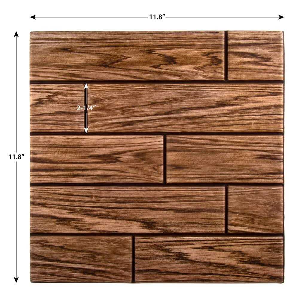 Truu Design Plastic Peel/Stick Backsplash Wall Tile Set 10738DC-6 - Image 3