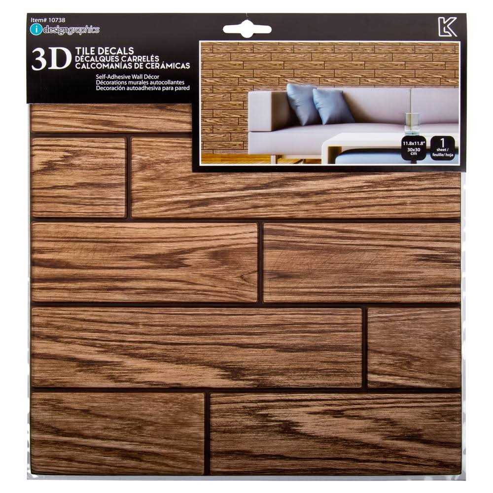 Truu Design Plastic Peel/Stick Backsplash Wall Tile Set 10738DC-6 - Image 4