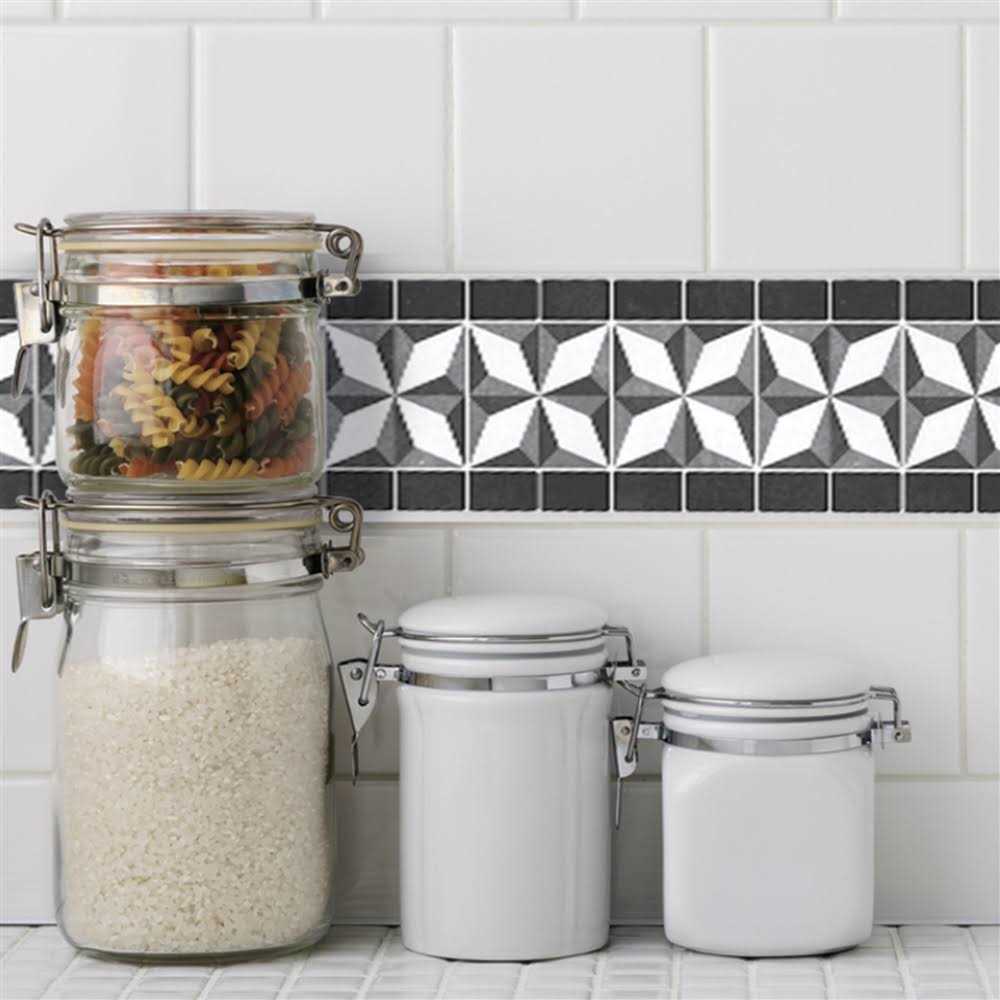 Truu Design Plastic Peel/Stick Backsplash Wall Tile Set 10738DC-6 - Image 5